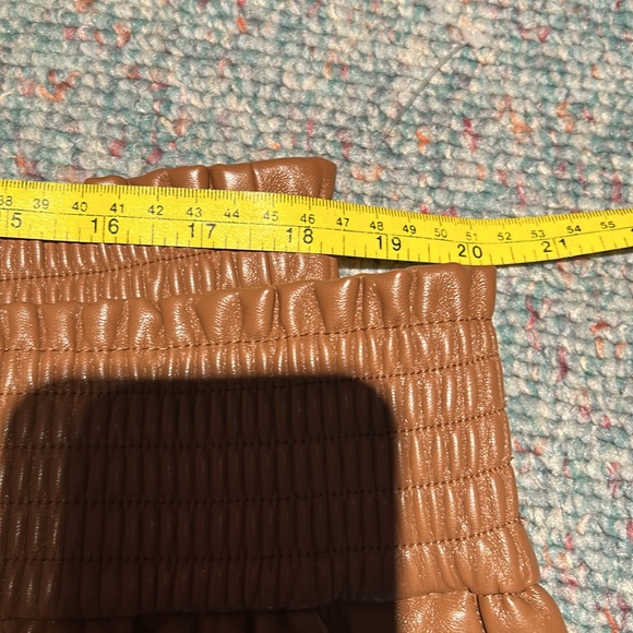 NWT Ladies faux leather Joie cognac dress pants sizes-2x - Picture 6 of 11